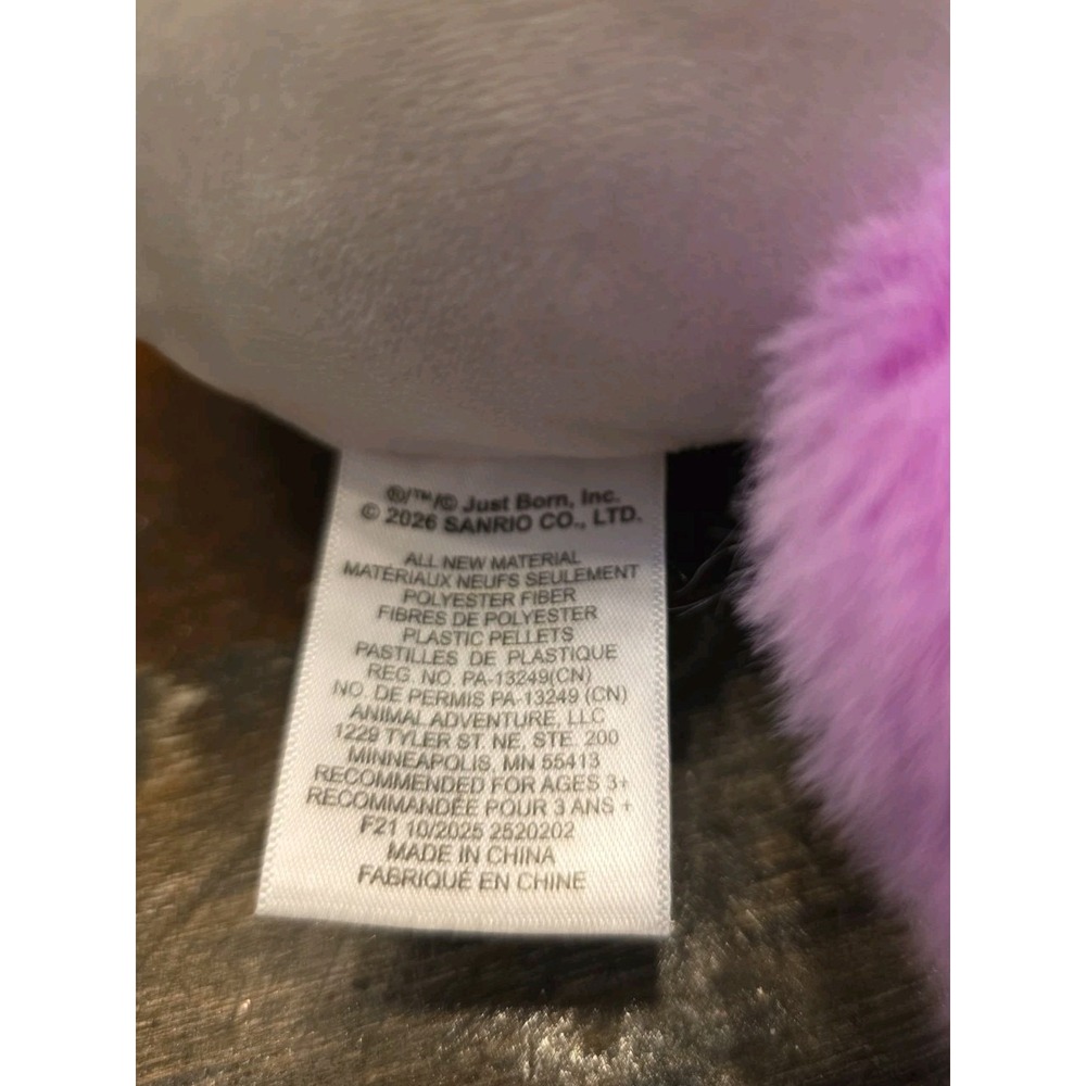 Sanrio Kuromi Fuzzy Purple Peep Bunny Costume Plush Stuffed Animal Easter - Picture 4 of 6